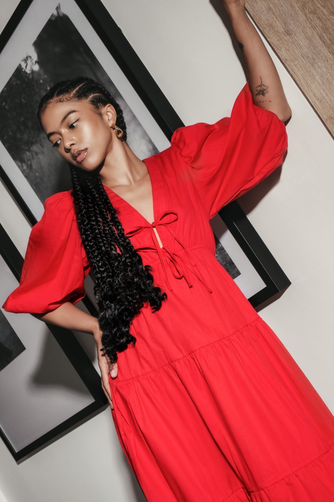 LILIES DRESS - ROJO
