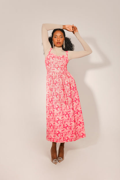 Antoniette 2 Dress - Pink Lace