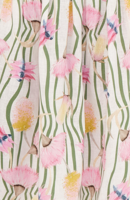 Reef Skirt in Aussie Desert Flowers Linen