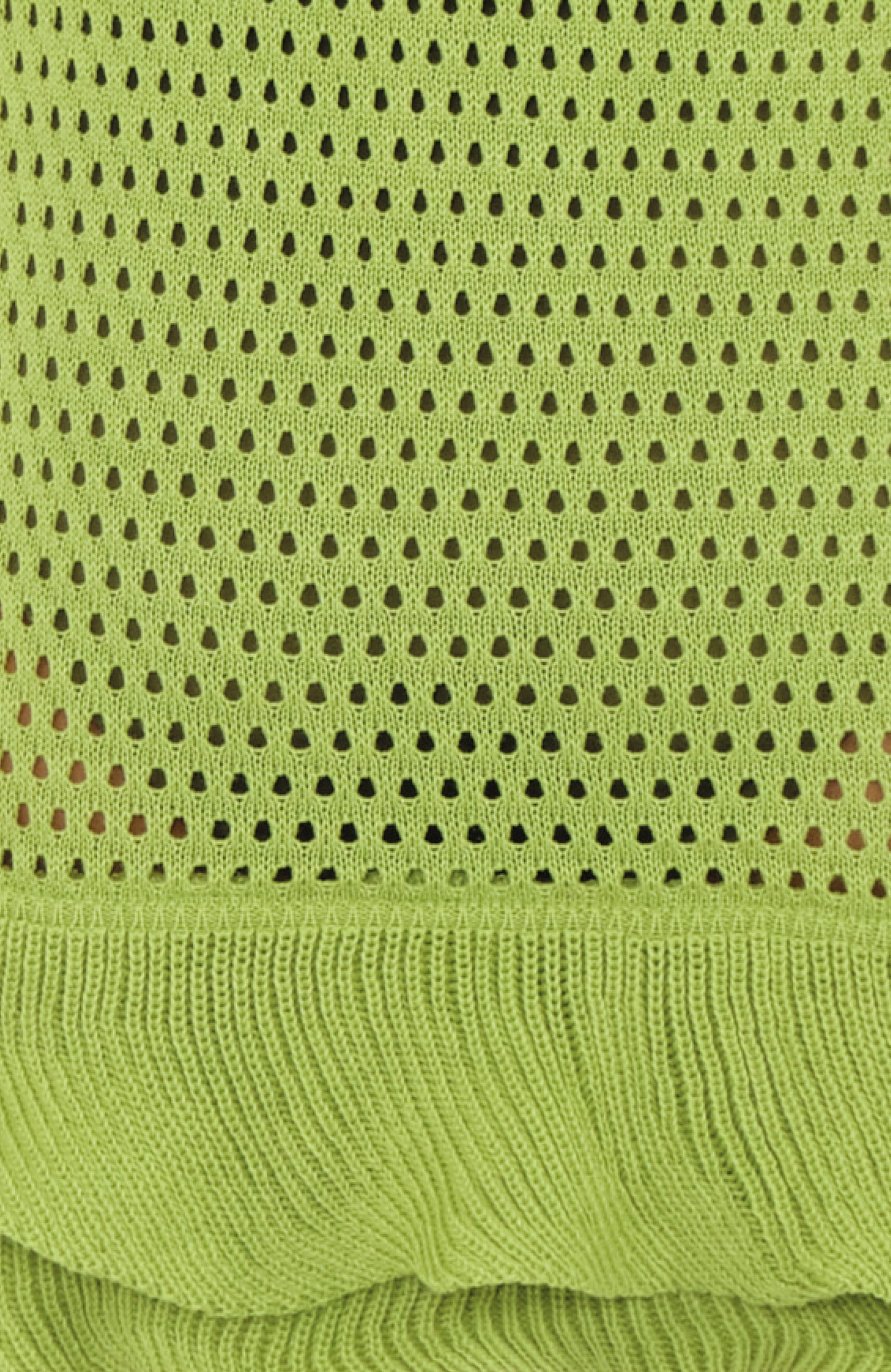 The Suntrace Knit Mini Dress in Lime