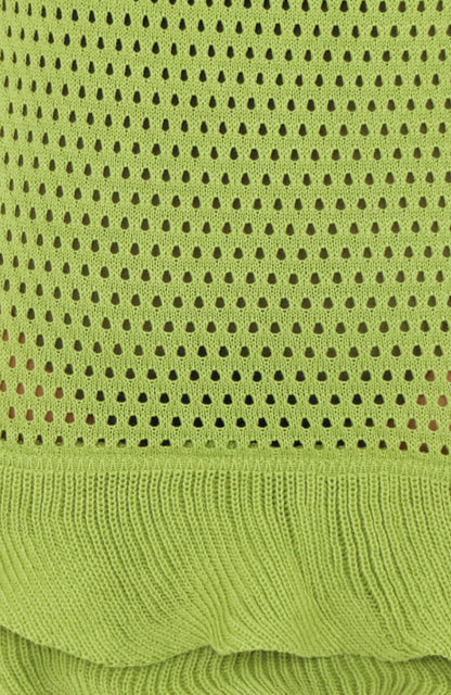 The Suntrace Knit Mini Dress in Lime
