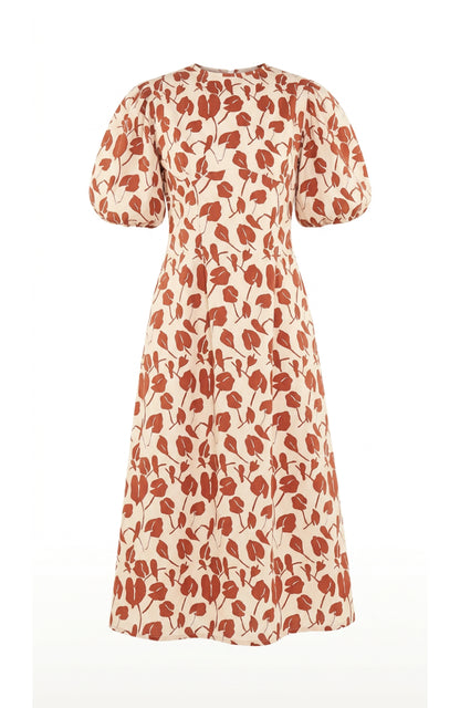 THE DAWN DRESS - RED BRAVE FLORA