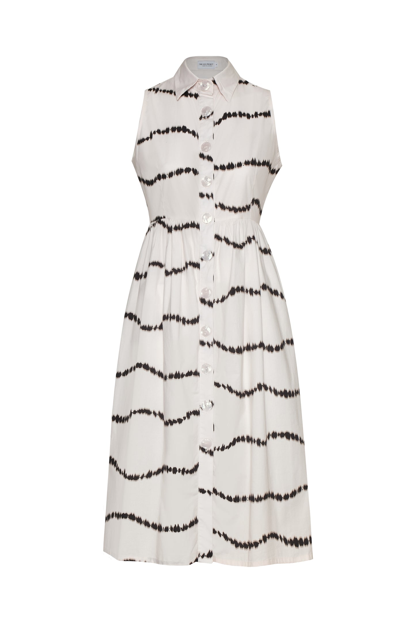 The Pier Dress - Beige Waves