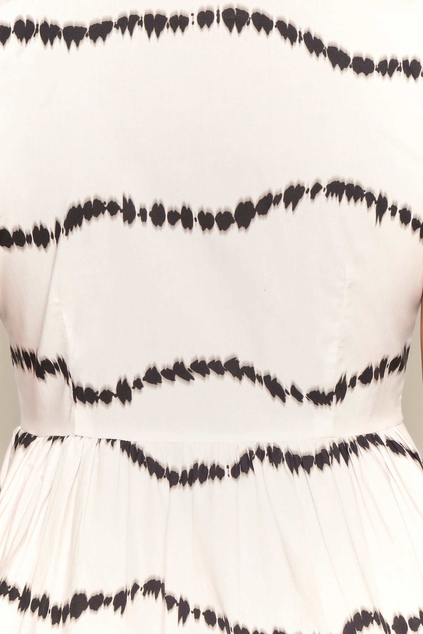 The Pier Dress - Beige Waves