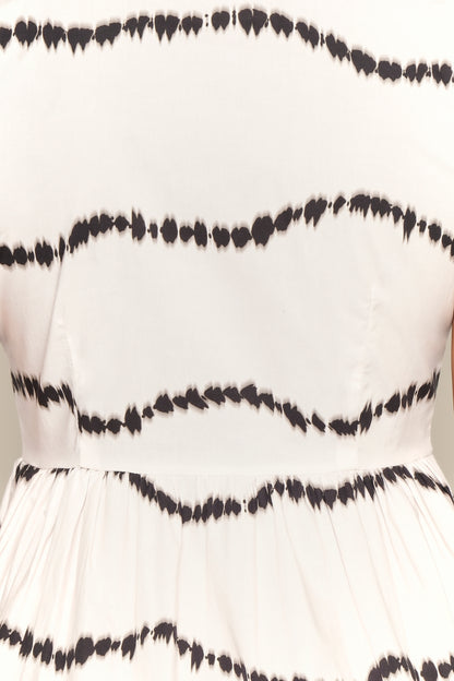 The Pier Dress - Beige Waves