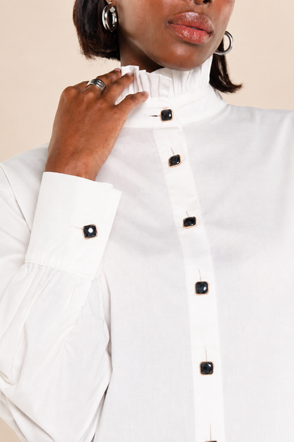 LEALTAD SHIRT – WHITE POPLIN