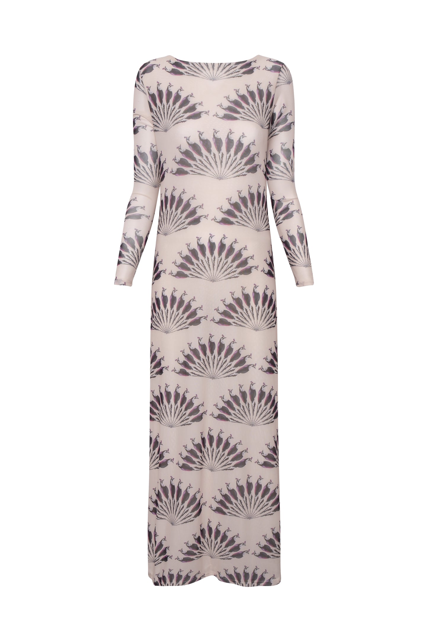 Nella Mesh Column Maxi Dress