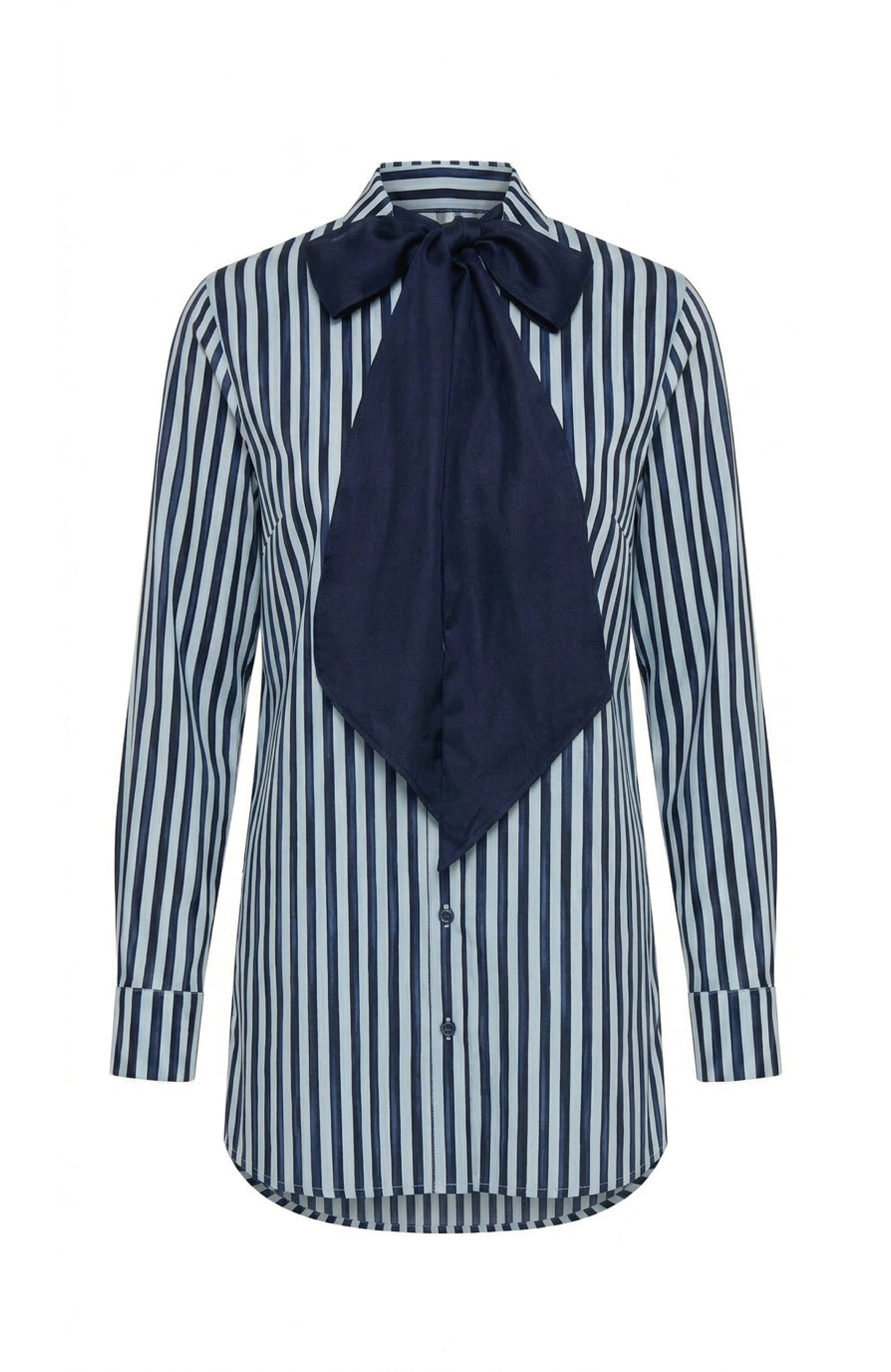 OLIVIA SHIRT - HERITAGE STRIPES MAXI BLUE