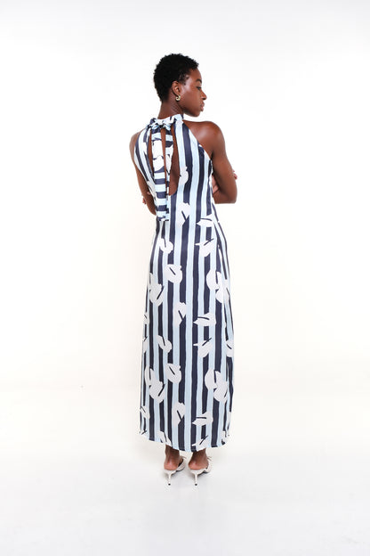 CARLA DRESS - LEGACY BLOOM BLUE