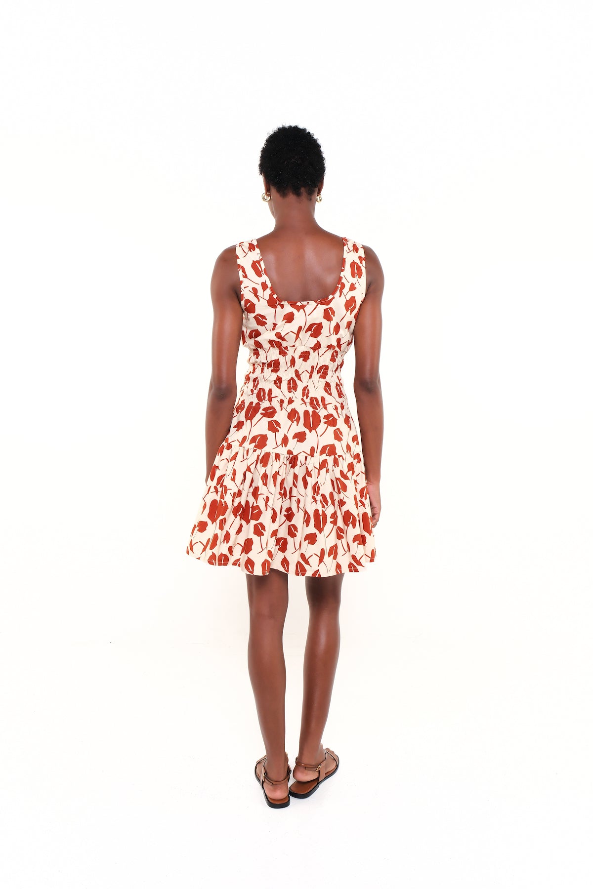 VICTORIA MINI DRESS - RED BRAVE FLORA