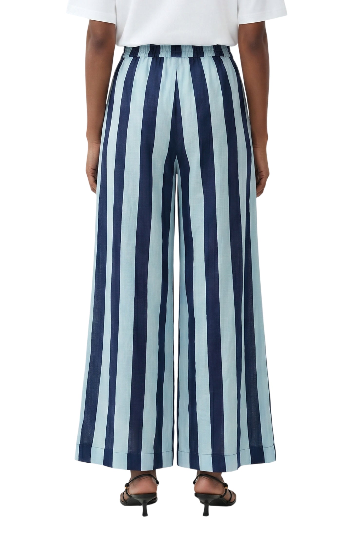 TARA PANTS - HERITAGE STRIPES MAXI BLUE
