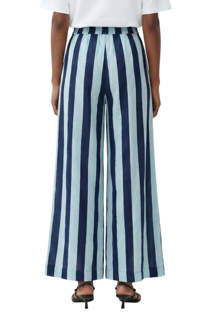 TARA PANTS - HERITAGE STRIPES MAXI BLUE