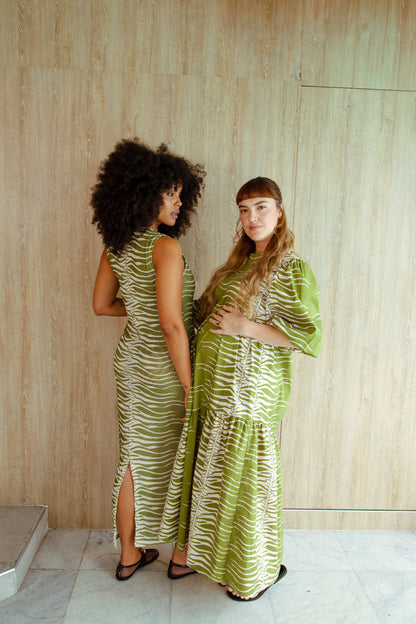 SALTY DRESS - GREEN SNAKE