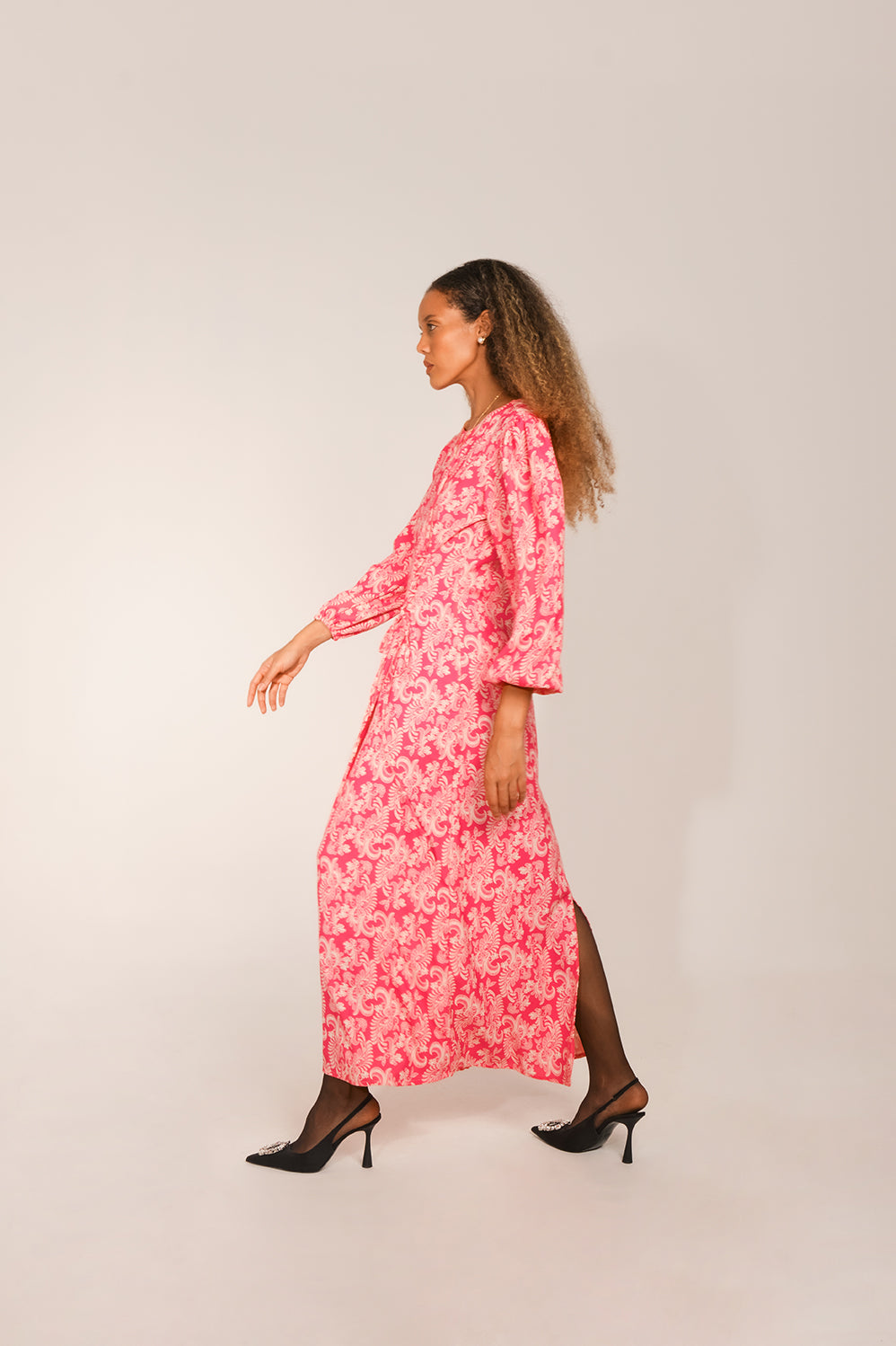 Lilibet Dress - Pink Lace