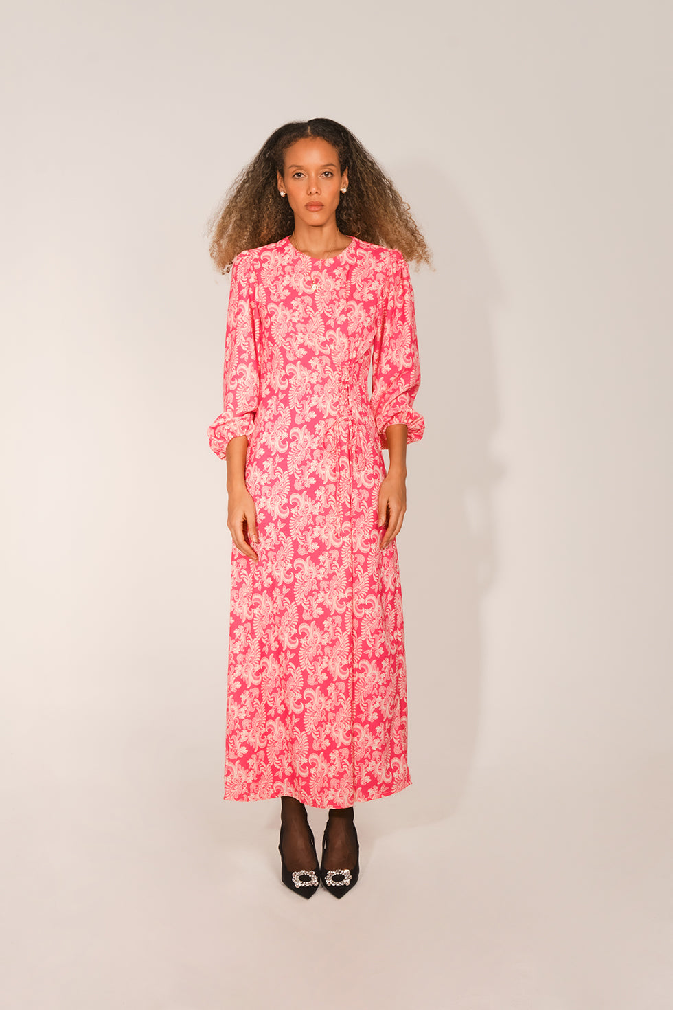 Lilibet Dress - Pink Lace