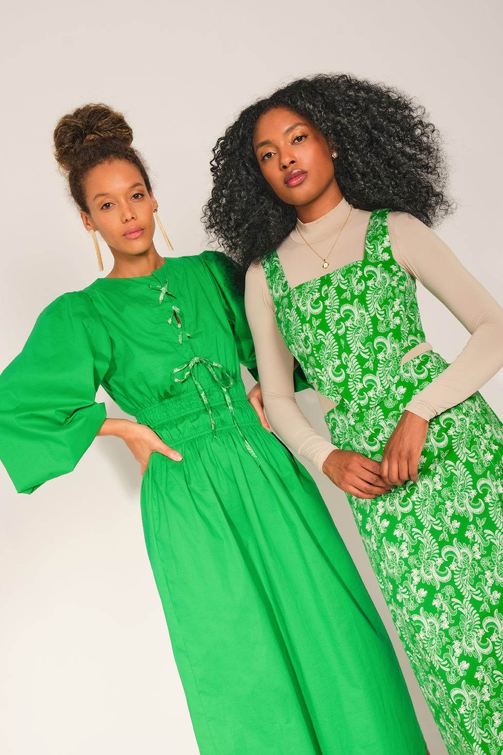 Nubian Corset - Green Lace