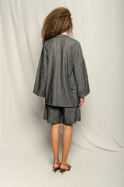 CARNATIONS JACKET - DENIM RESORT