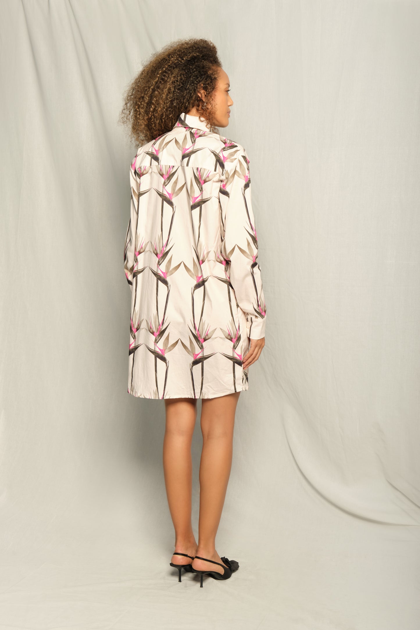 MANIFOLD DRESS - BIRDS OF PARADISE BEIGE