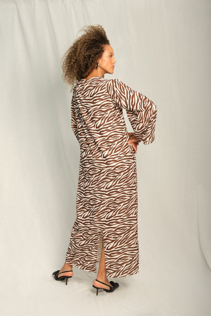 ATHENS TUNIC - BROWN ZEBRA