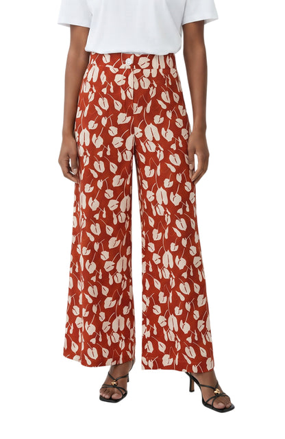 MICHELLE PANTS - BEIGE BRAVE FLORA