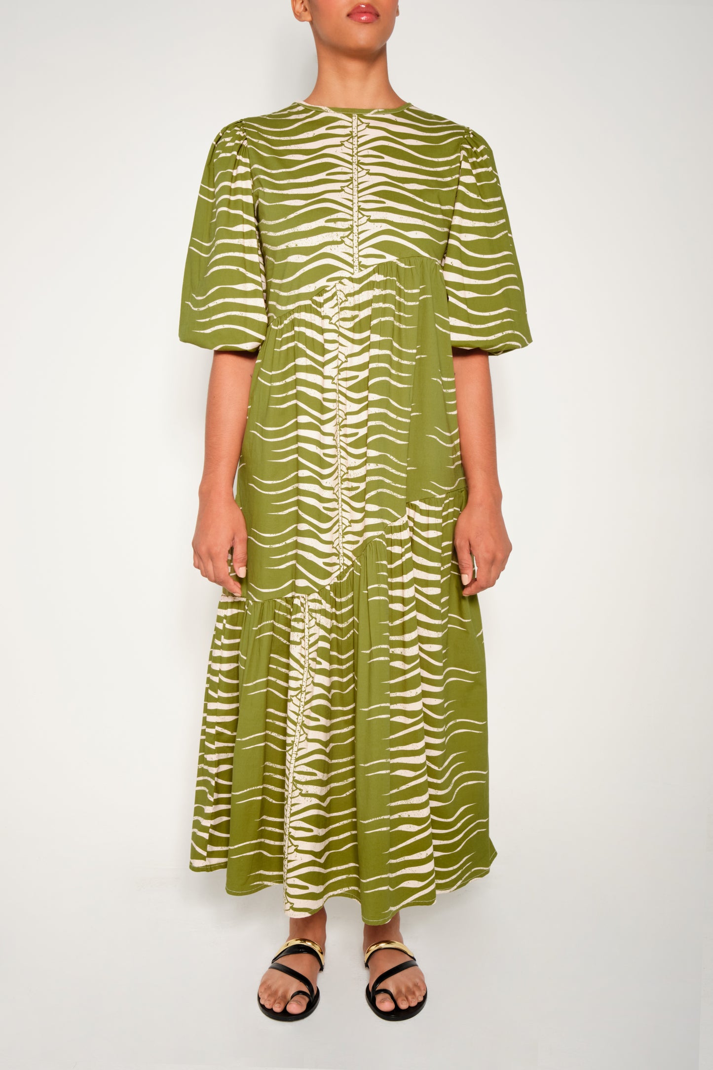ARMENIA DRESS - GREEN SNAKE