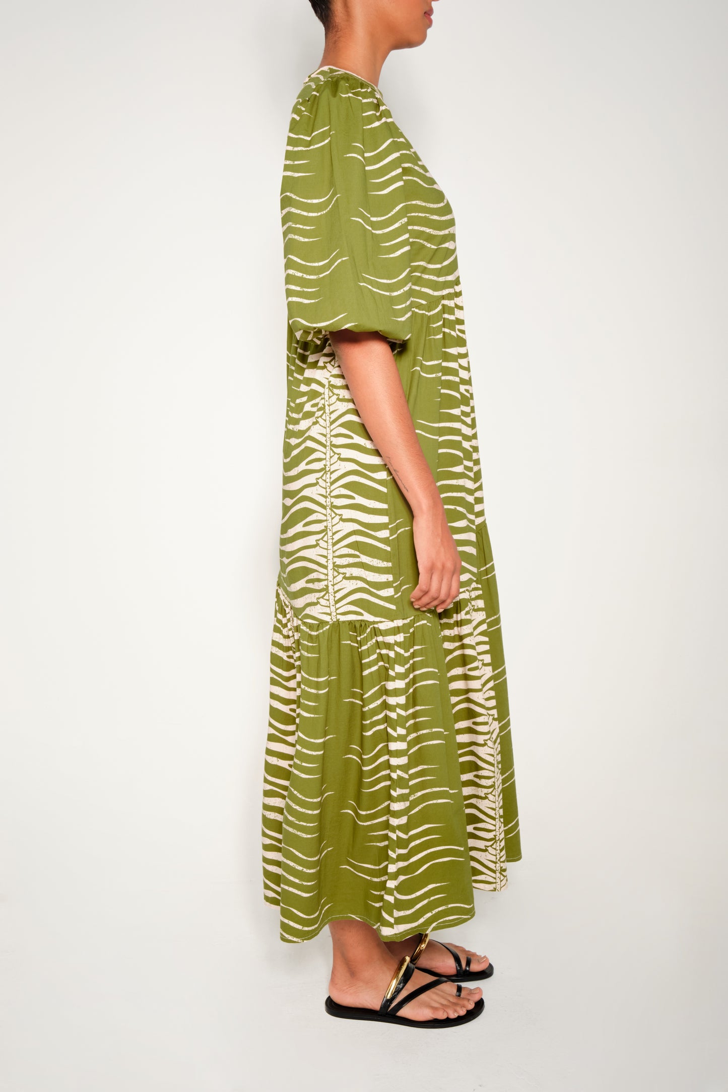 ARMENIA DRESS - GREEN SNAKE