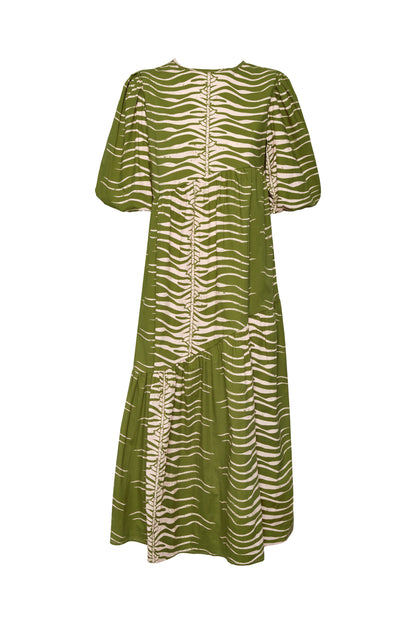 ARMENIA DRESS - GREEN SNAKE