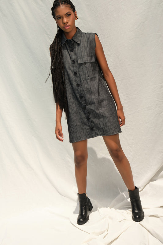 Vanne Dress - Denim Resort