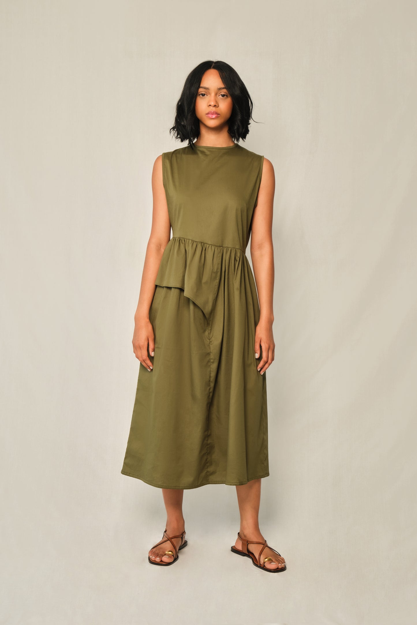 Bloodline Dress – Structured Sleeveless Midi Dress | The Lulo Project