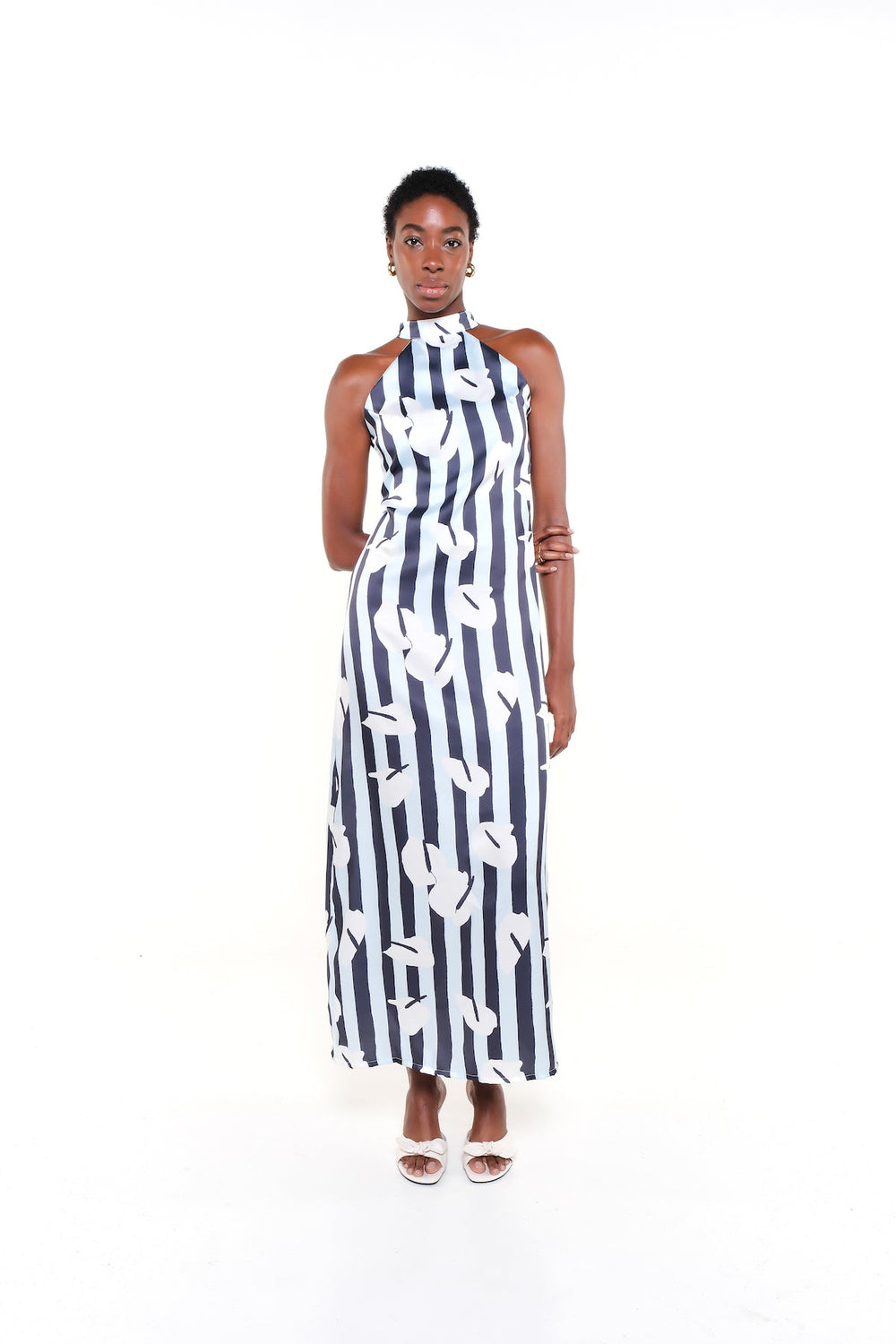 CARLA DRESS - LEGACY BLOOM BLUE - Lulo Project
