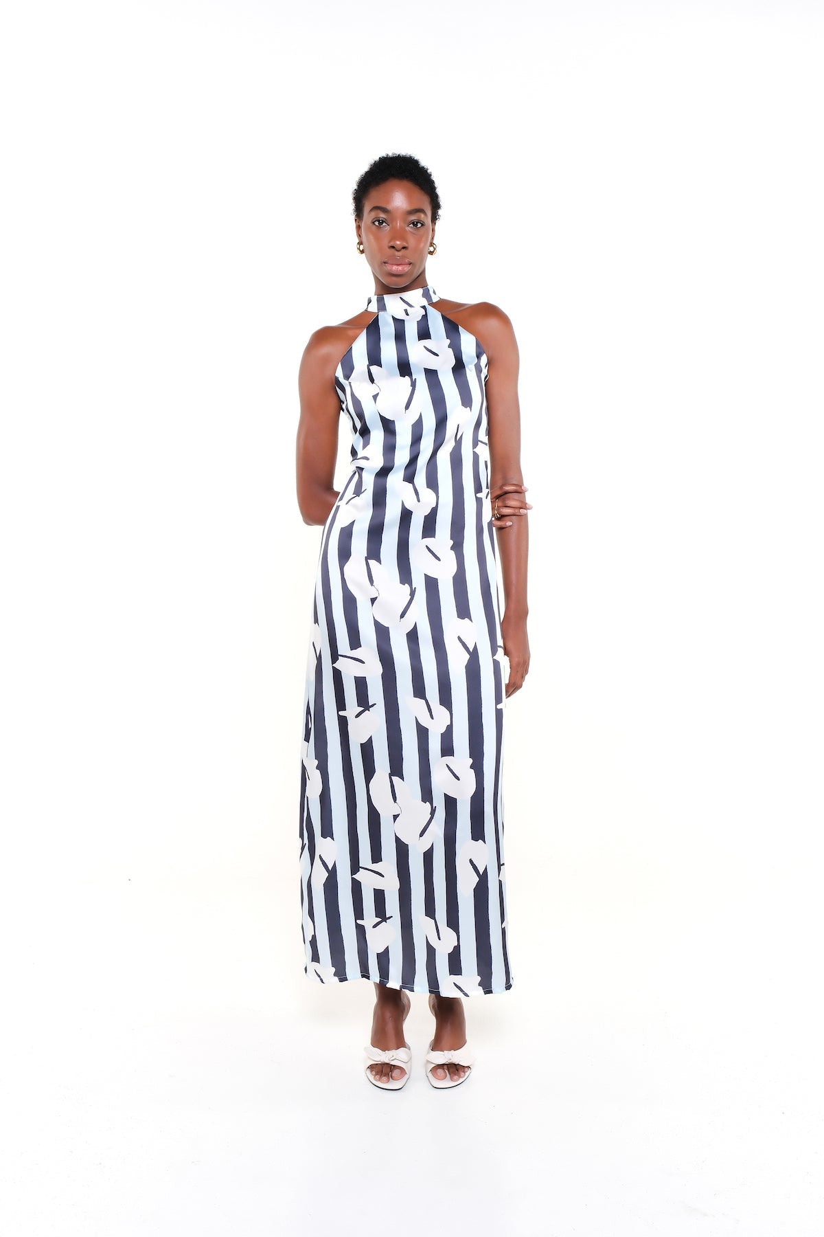 CARLA DRESS - LEGACY BLOOM BLUE - Lulo Project