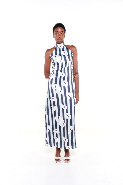 CARLA DRESS - LEGACY BLOOM BLUE - Lulo Project