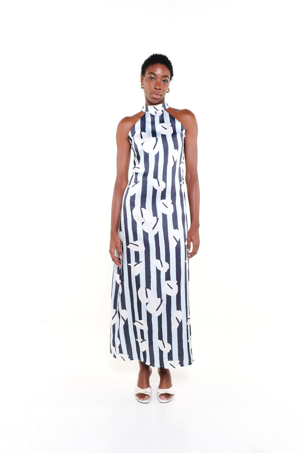 CARLA DRESS - LEGACY BLOOM BLUE - Lulo Project