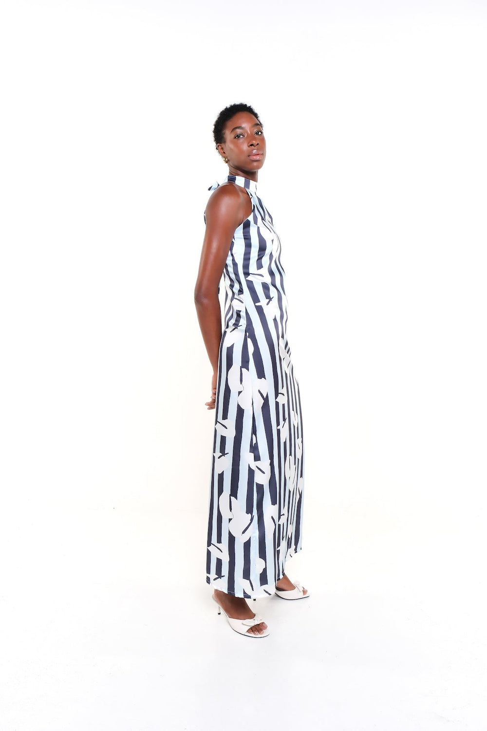 CARLA DRESS - LEGACY BLOOM BLUE - Lulo Project