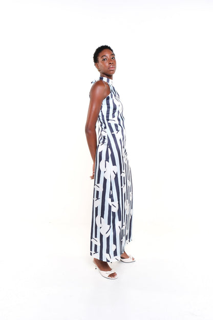 CARLA DRESS - LEGACY BLOOM BLUE - Lulo Project