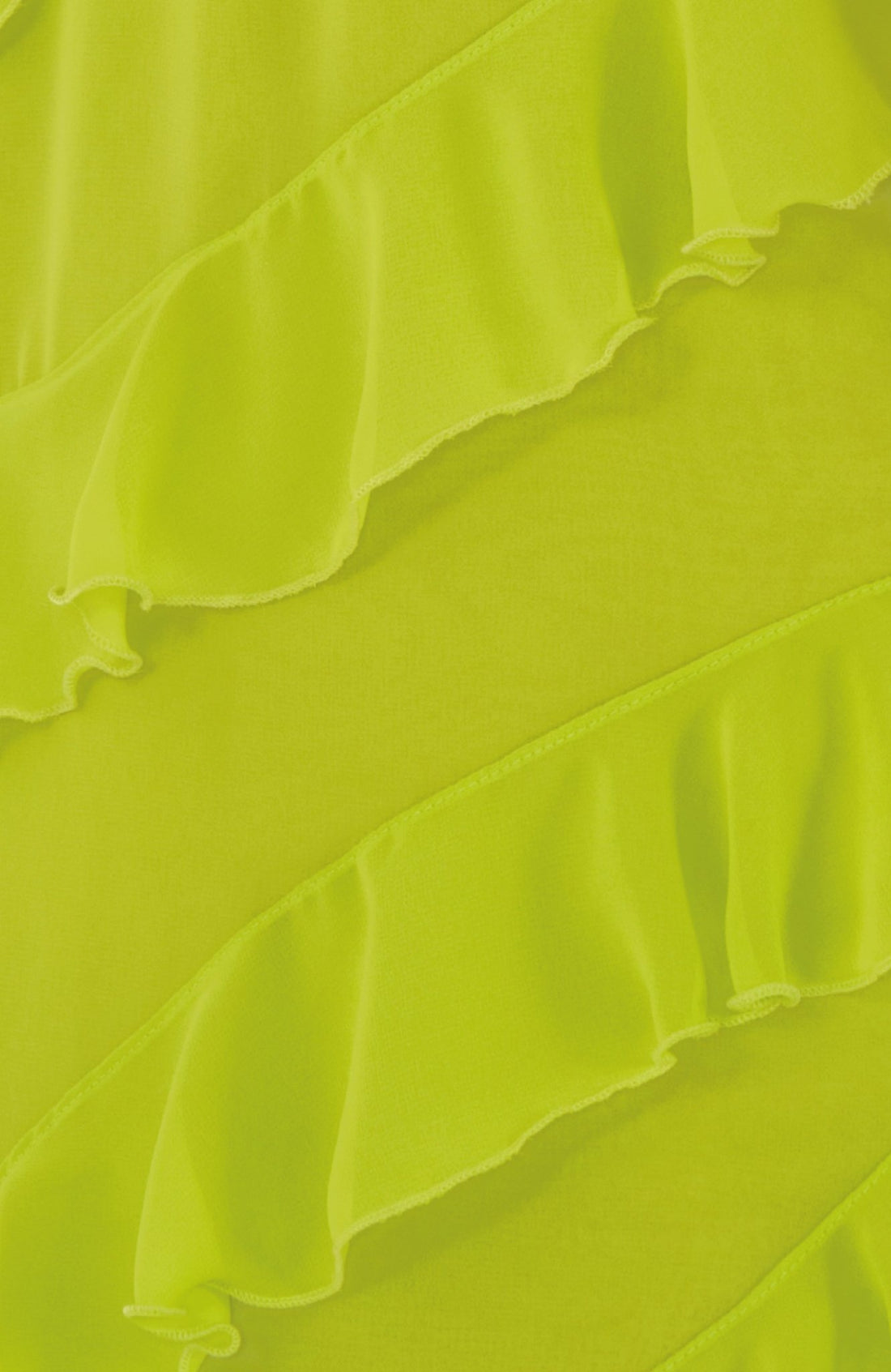 Cascade Dress in Lime Chiffon - Lulo Project
