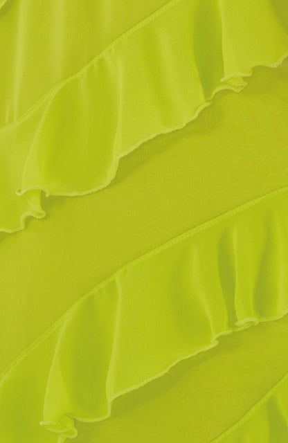 Cascade Dress in Lime Chiffon - Lulo Project