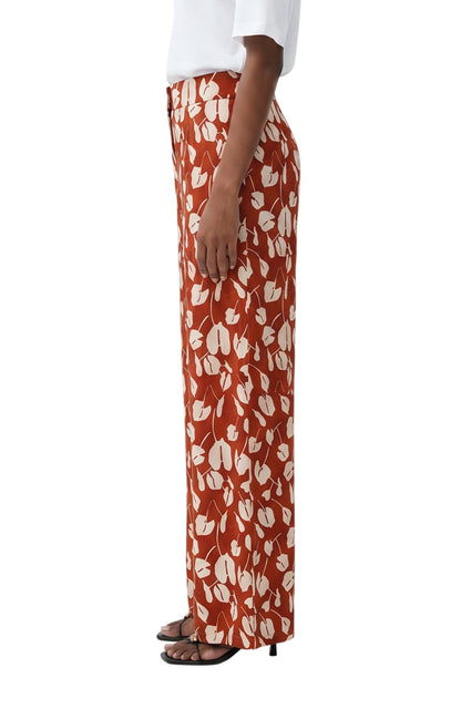 MICHELLE PANTS - BEIGE BRAVE FLORA - Lulo Project