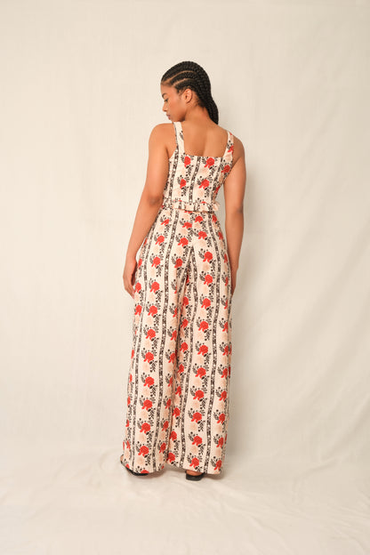 women wearing a coordinated floral set