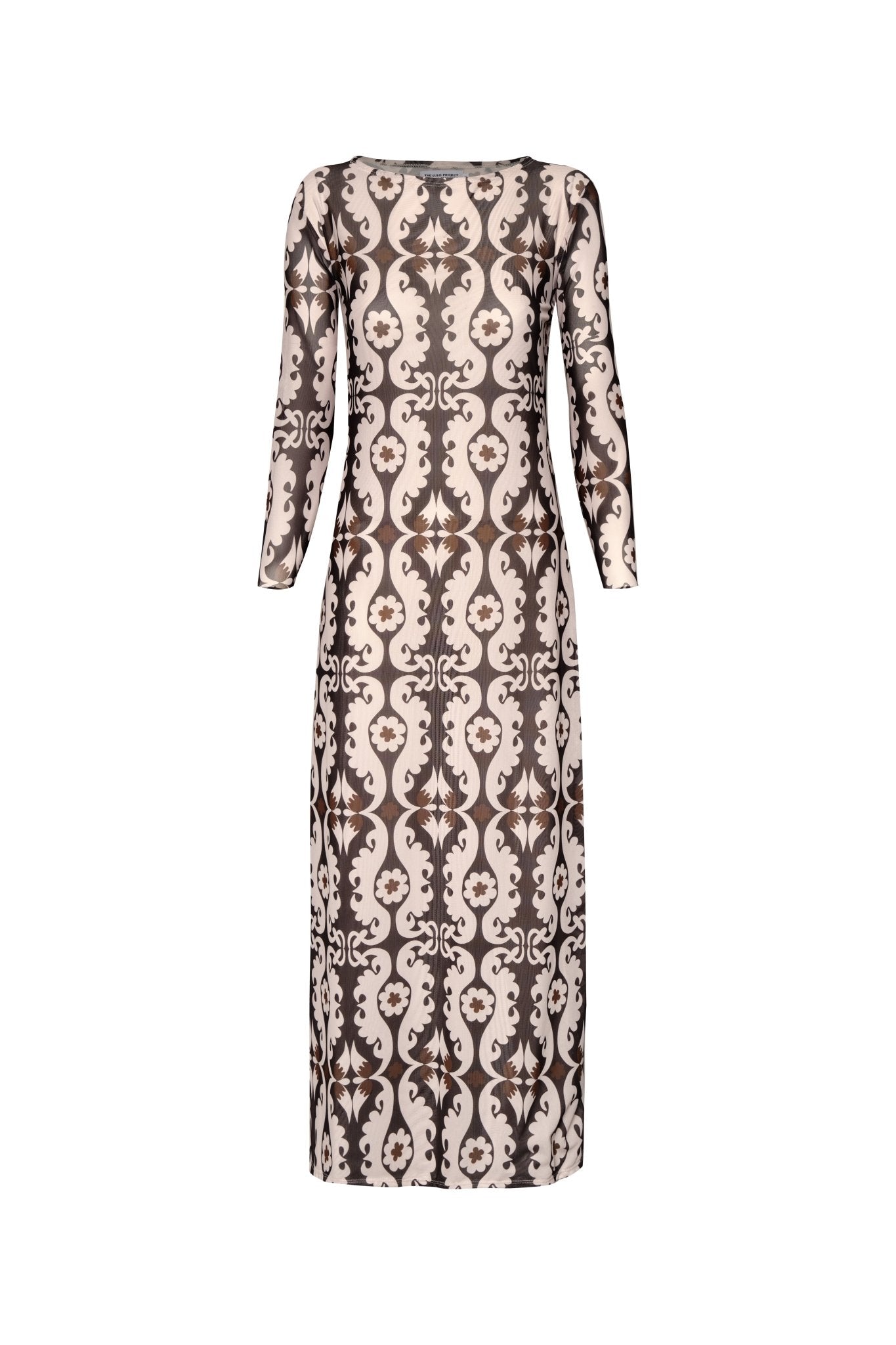 Nella Mesh Column Maxi Dress - Lulo Project