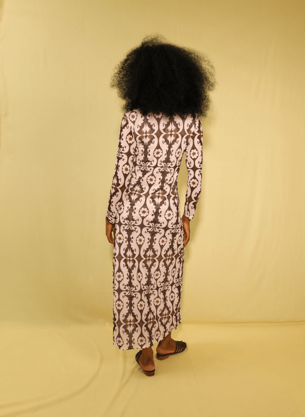 Nella Mesh Column Maxi Dress - Lulo Project