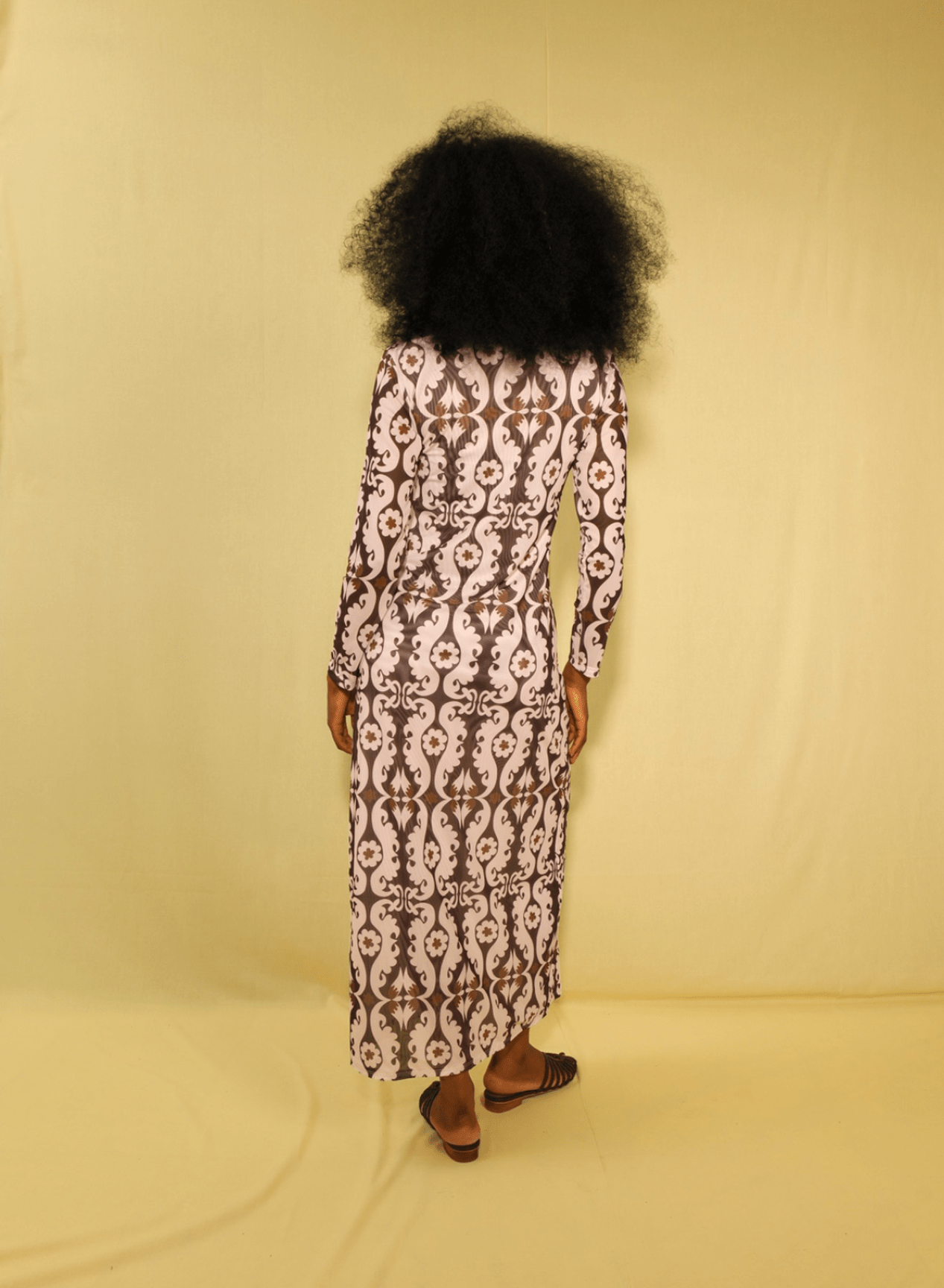 Nella Mesh Column Maxi Dress - Lulo Project