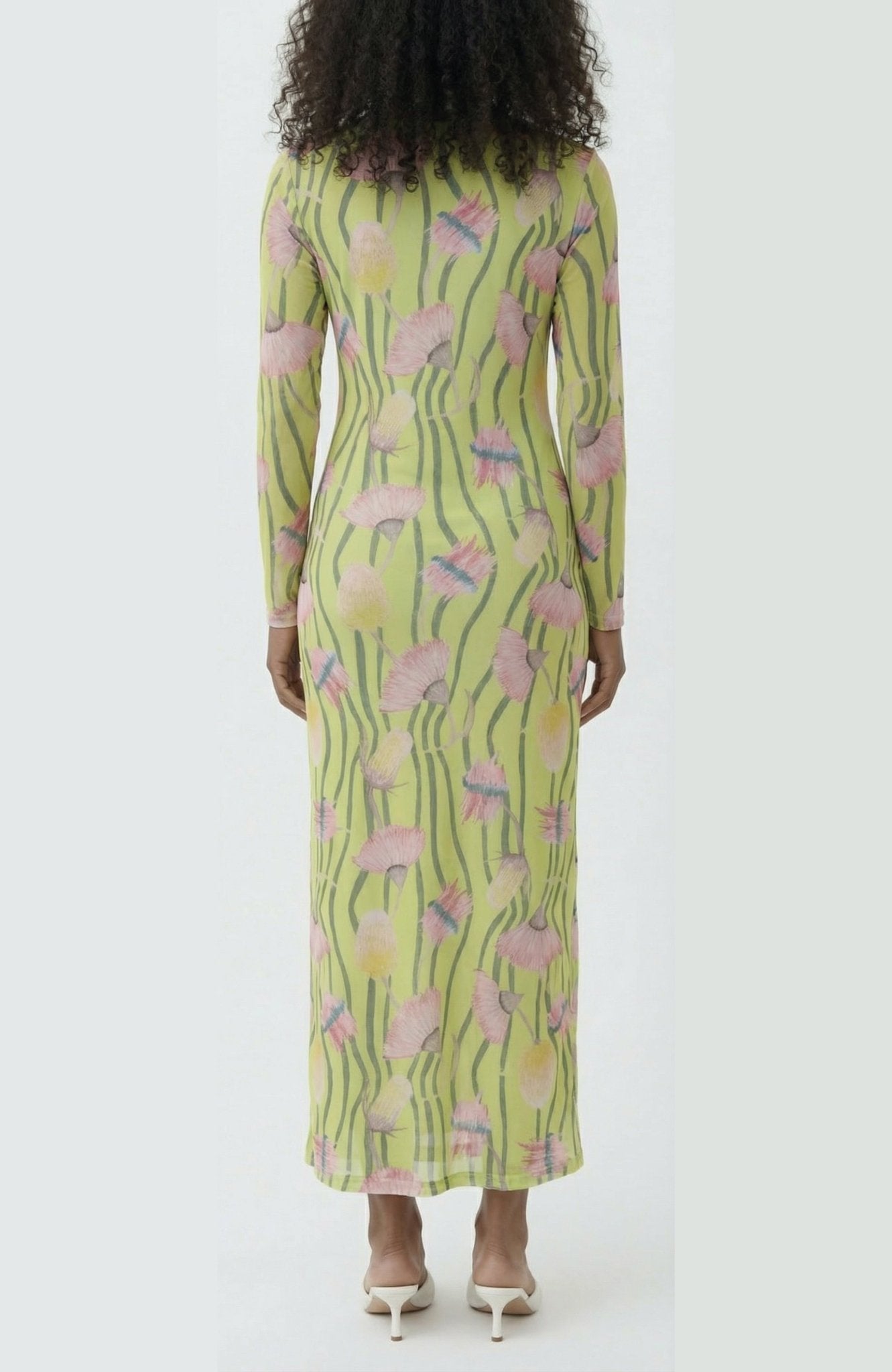 Nella’s Dress in Aussie Desert Flowers Mesh - Lulo Project