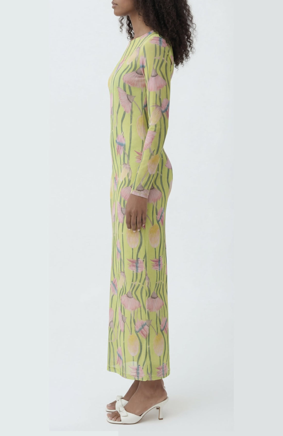 Nella’s Dress in Aussie Desert Flowers Mesh - Lulo Project