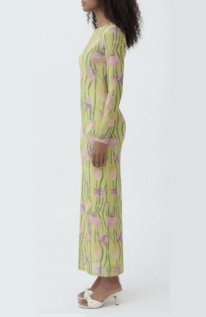 Nella’s Dress in Aussie Desert Flowers Mesh - Lulo Project