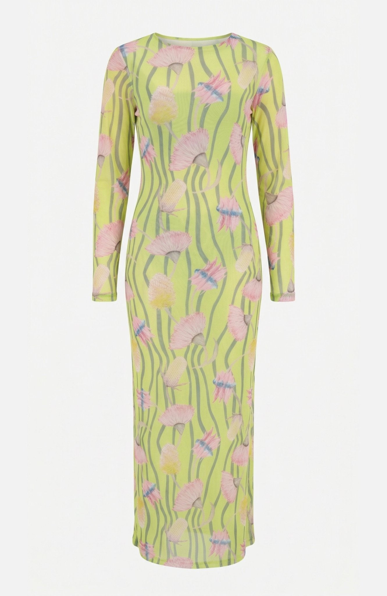 Nella’s Dress in Aussie Desert Flowers Mesh - Lulo Project