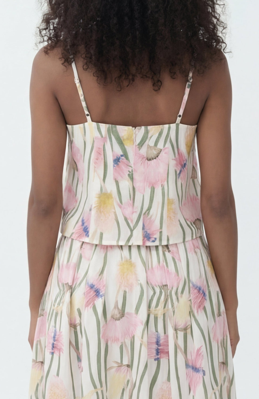Reef Top in Aussie Desert Flowers Linen - Lulo Project