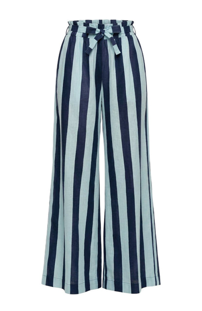 TARA PANTS - HERITAGE STRIPES MAXI BLUE - Lulo Project