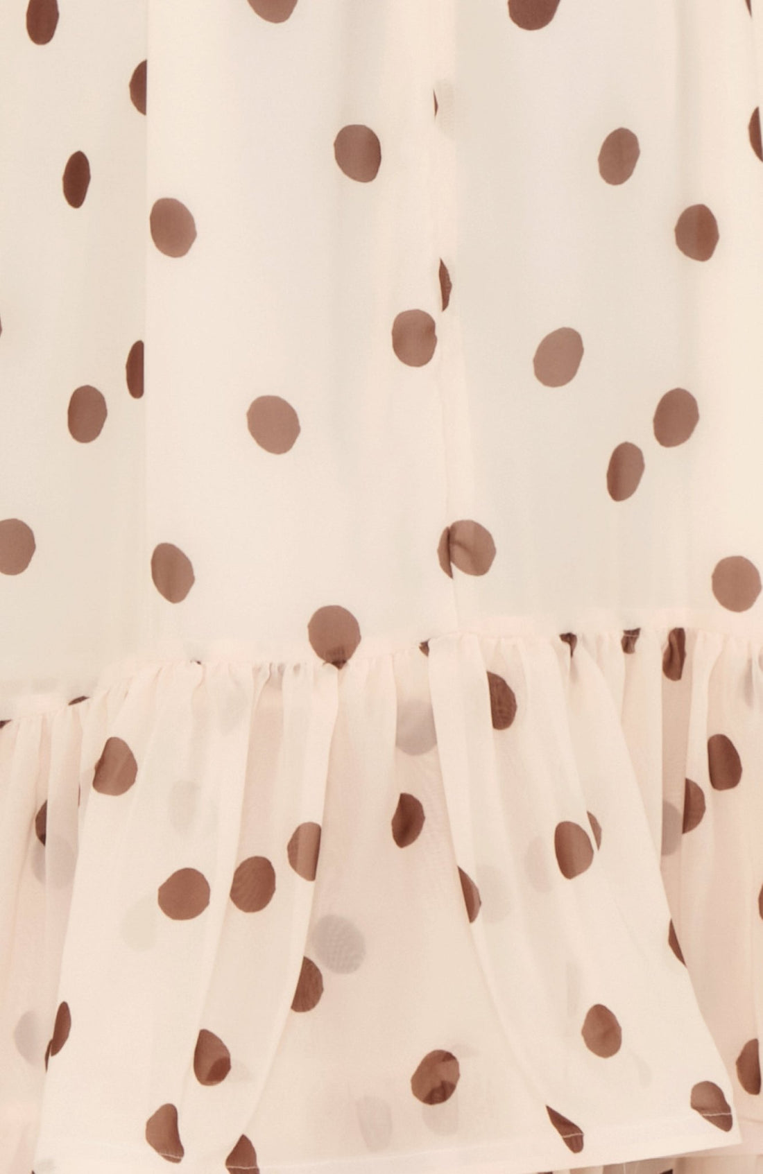 The Barefoot Maxi Dress in Cream Polka Dot - Lulo Project
