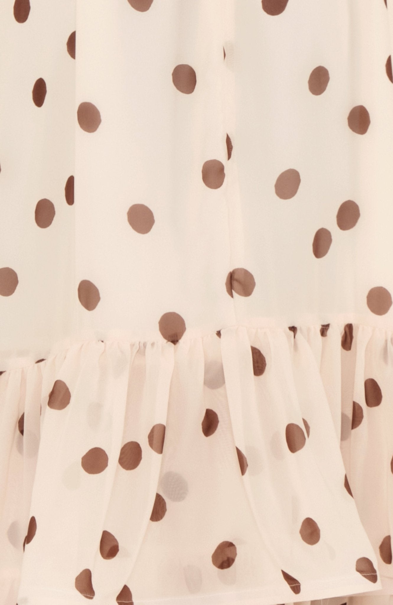 The Barefoot Maxi Dress in Cream Polka Dot - Lulo Project